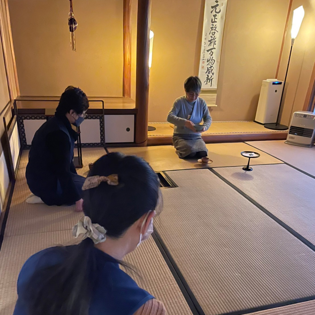 裏千家 茶道教室 稽古風景
